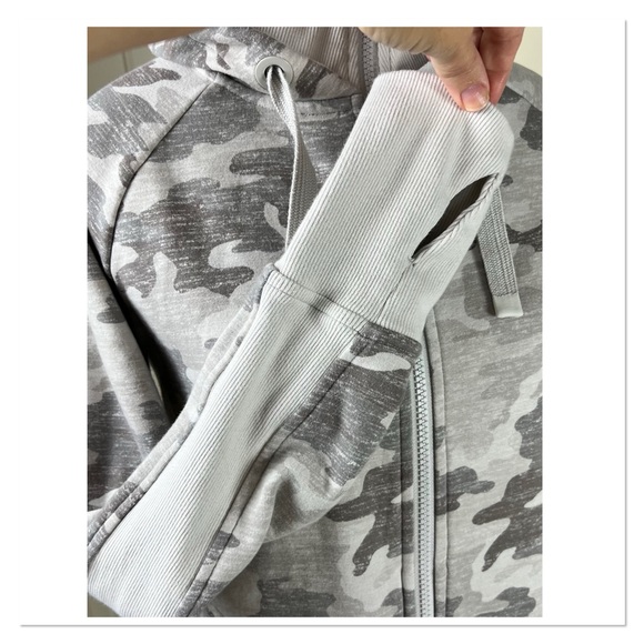 ATHLETA "Triumph" Grey Camo Zip Hoodie/Jacket - Picture 10 of 16